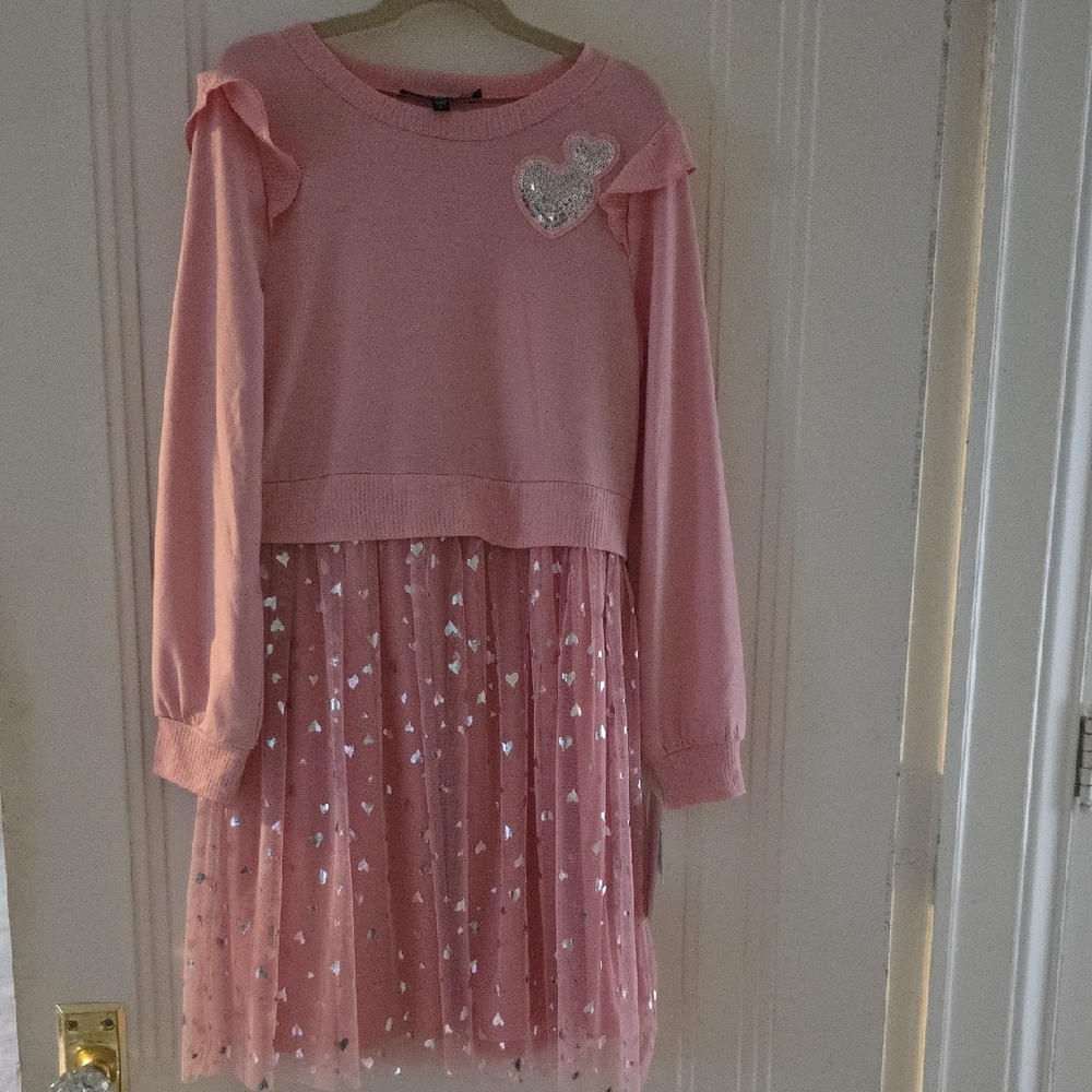 Kohl's Blush Dress with Heart Accents